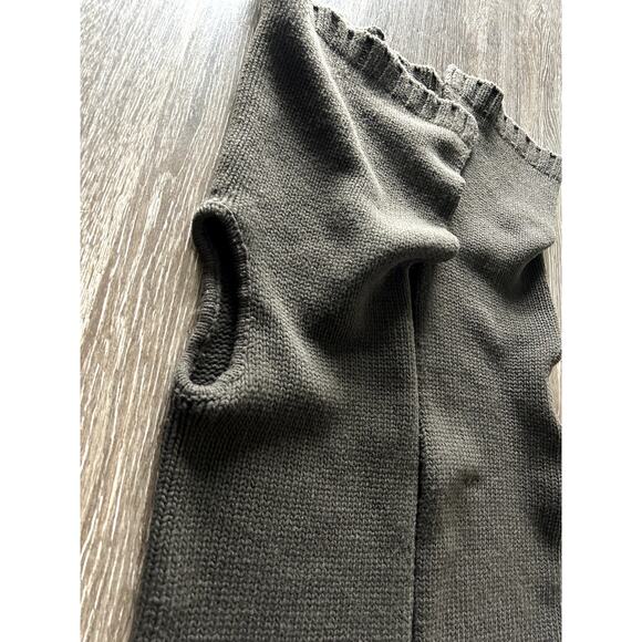 Rick Owens Vintage Queen F/W 2004 Espresso Brown Open Front Long Wool Sweater 44 - Picture 9 of 16